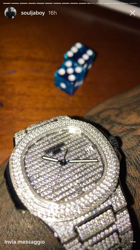 soulja boy fake watch busta patek|SouljaBoy Patek Diamonds .